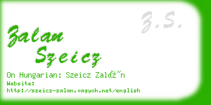 zalan szeicz business card